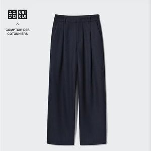 Uniqlo x Comptoir des Cotonniers BRUSHED JERSEY PLEATED WIDE PANTS